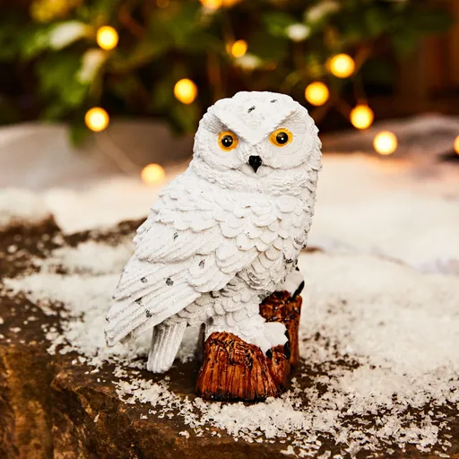 Figurină decorativă "Bufniță de zăpadă"