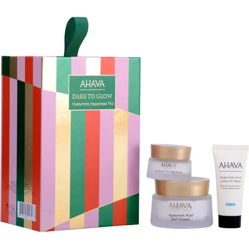AHAVA Dare to Glow Hyaluronic Happiness Trio set cadou pentru hidratare intensa
