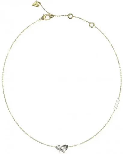 Guess Colier de damă placat cu aur, decorat cu cristale Wonderlights JUBN04413JWYGT/U