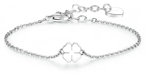 S'Agapõ Brățară din oțel cu trifoiClick SCK10