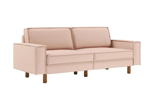 Canapea 3 locuri, Atelier del Sofa, 918CMF1229, Otel, Somon / Nucă