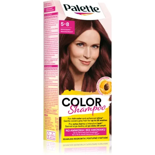 Schwarzkopf Palette Color Shampoo șampon nuanțator culoare 5-8 Mahogany 50 ml