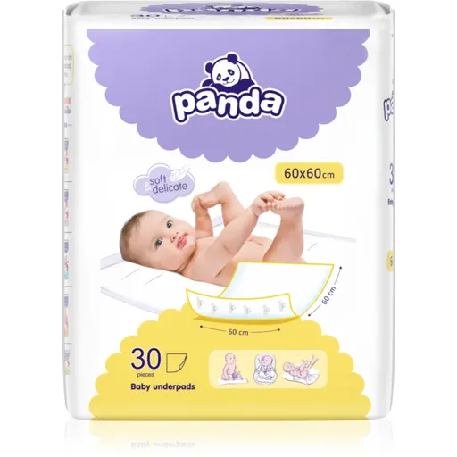 Bella Baby Happy Panda Baby Underpads suport pentru schimbat scutecele de unică folosință 60x60 cm 30 buc