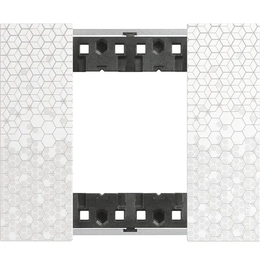 Rama ornament 2 module Bticino Living Now KA4802MW, pixel