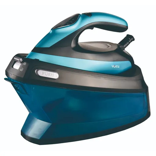 Statie de calcat cu abur Oliver Voltz OV51052A, 3200W, 1.5 L, 3 setari abur, Talpa ceramica, Afisaj LED, Turcoaz