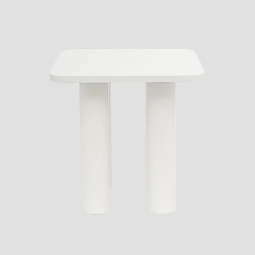 Masuta de cafea Druva, Homla, 40x40x40 cm, MDF, alb