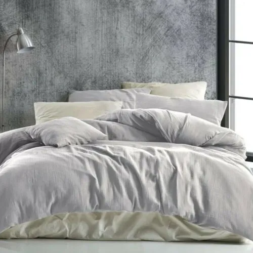 Lenjerie de pat Kvalitex Muselină gri deschis , 140 x 220 cm, 70 x 90 cm, gri deschis, 140 x 220 cm, 70 x 90 cm