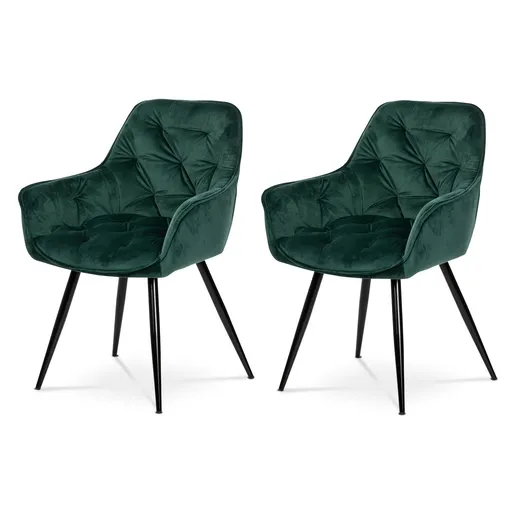 Set de scaune de sufragerie DCH-421 GRN4, 2 buc., verde