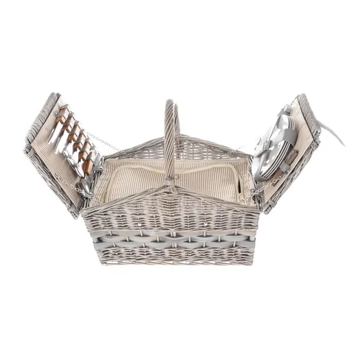 Coș picnic pentru 4 persoane, 46 x 29 x 31 cm