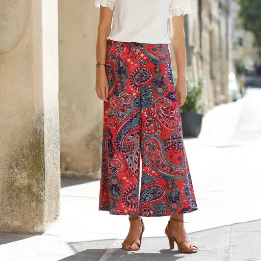 Pantaloni largi imprimați