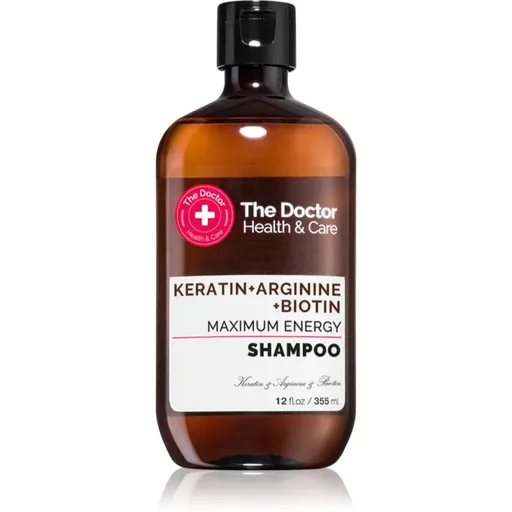 The Doctor Keratin + Arginine + Biotin Maximum Energy Sampon cu keratina pentru intarire si stralucire 355 ml