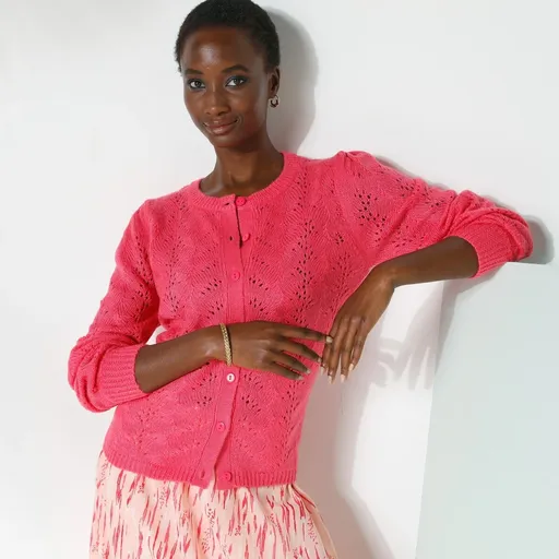 Pulover cu nasturi cu mâneci de bluză