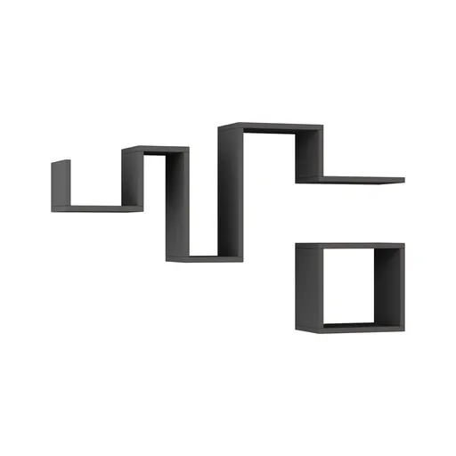 Rafturi Follow Antracit, 2 buc., antracit