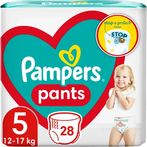 Pampers Pants Size 5 scutece de unică folosință tip chiloțel 11-17 kg 28 buc