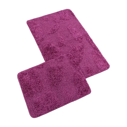 Bellatex Set covorașe de baie fără decupaj BANYSILVER fucsia, 60 x 100, 60 x 50 cm, roz