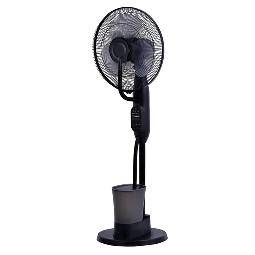Ventilator cu ceata de apa Elite EFM-0357R, 70W, 40 cm, 2.8 L, 3 viteze, 3 moduri, 3 pale, Economisire energie, Negru