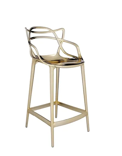Scaun de bar Masters METAL, h. 65 cm, culori multiple - Kartell Culoare: aur
