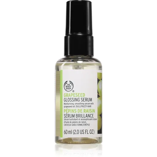 The Body Shop Grapeseed Glossing Serum ser cu efect de netezire pentru reapararea capetelor parului 60 ml