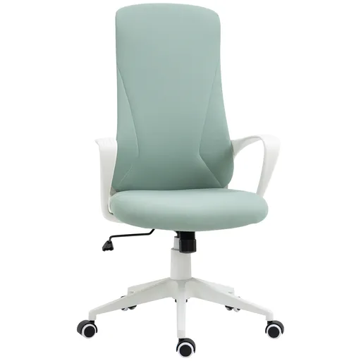 Vinsetto Scaun de birou ergonomic, cu înălțime ajustabilă și balans, 62x56x110-119,5 cm, verde | Aosom Romania