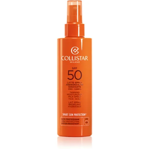 Collistar Tanning Moisturizing Milk Spray lotiune protectoare pentru plaja pentru a scoate in evidenta bronzul 200 ml
