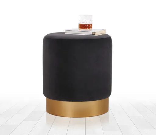 Taburet, Atelier del Sofa, 209FLF1272, Gri inchis