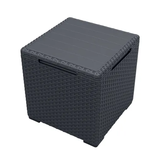 Masă de depozitare Keter Vigo, 37 x 37 x 37 cm, grafit