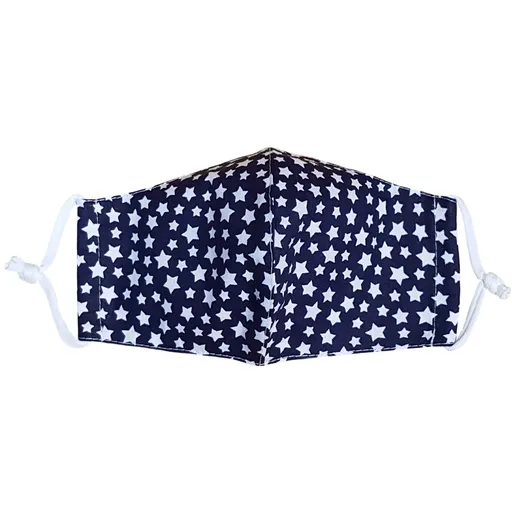 Mască facială din bumbac Steluțe, L