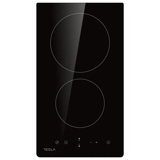 Plita incorporabila Tesla HV3201MB, 3300W, 9 trepte, Timer, Indicator caldura reziduala, Blocare copii, Negru