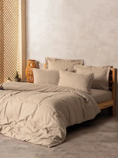 Lenjerie de pat dubla, L'essentiel Maison, Plaid, Bej