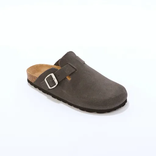 Papuci din piele cu vârf întreg