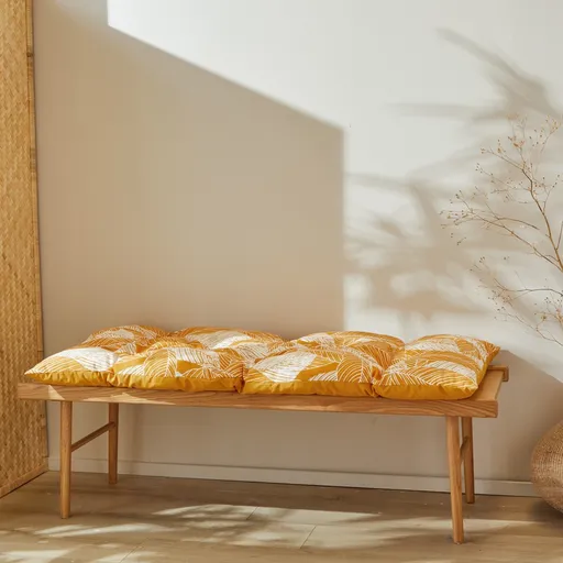 Pernă lungă de canapea cu imprimeu de frunze