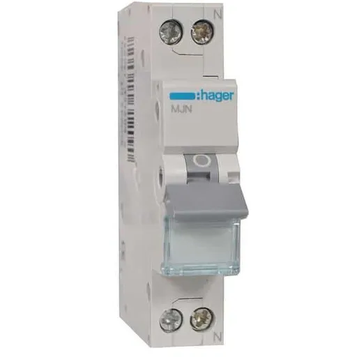Siguranta automata 1P+N, 40A, curba C, 4.5kA Hager MJN540