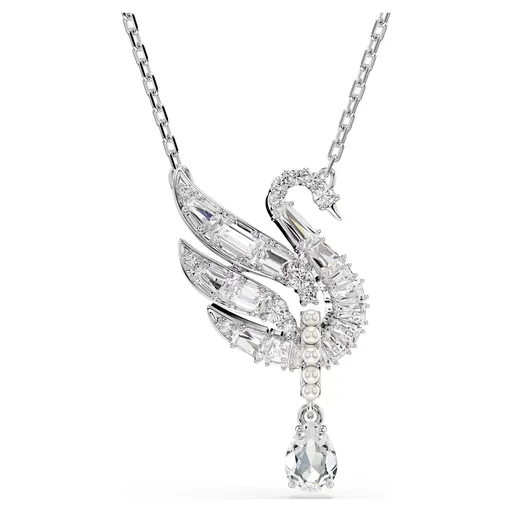 Swarovski Colier fermecător cu o lebădă strălucitoare Swan 5723387
