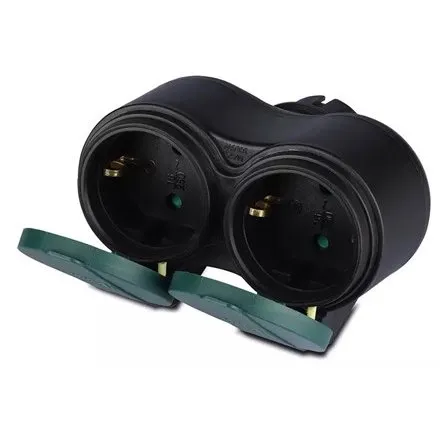 Adaptor de exterior 2CAI 16A IP44 V-TAC SKU-8812