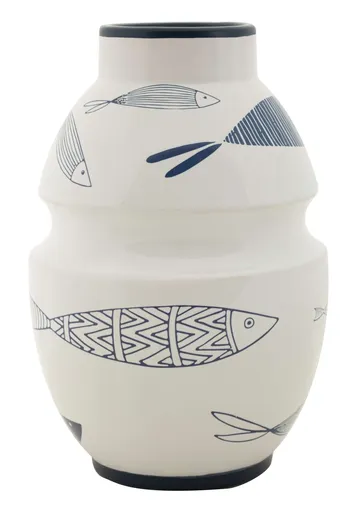 Vaza decorativa Fish, Mauro Ferretti, 15x24 cm, ceramica, multicolor