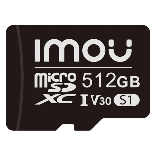 Card de memorie Imou ST2-512-S1, MicroSD 512GB, clasa 10, citire 98 MB/s, scriere 78 MB/s