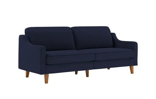 Canapea 3 locuri, Atelier del Sofa, 918CMF1164, Otel, Albastru noapte / Nuc