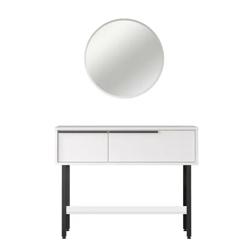 Măsuță decorativă Nikl, alb