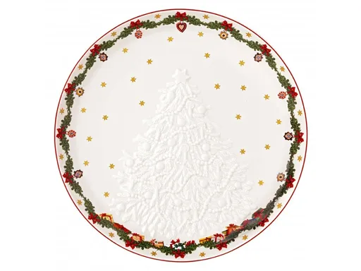 Platou cu model de brad de Crăciun, diametru 26 cm, colecția Toy's Fantasy - Villeroy & Boch