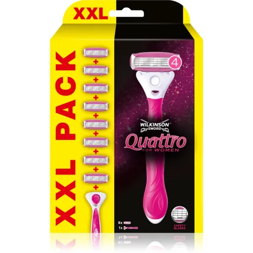 Wilkinson Sword Quattro for Women Aloe & Vit. E aparat de ras rezerva lama 8 pc