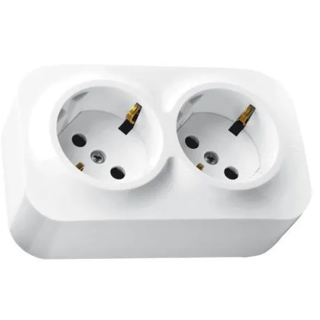 Priza dubla schuko aparenta Legrand Forix 782413