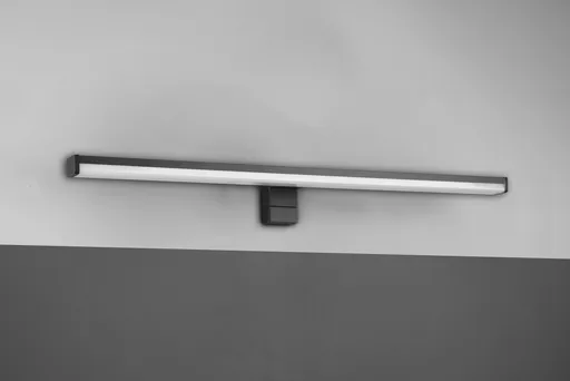 Aplica de perete Lino, TRIO, 60x6 cm, 11W, 1x SMD, plastic, negru mat