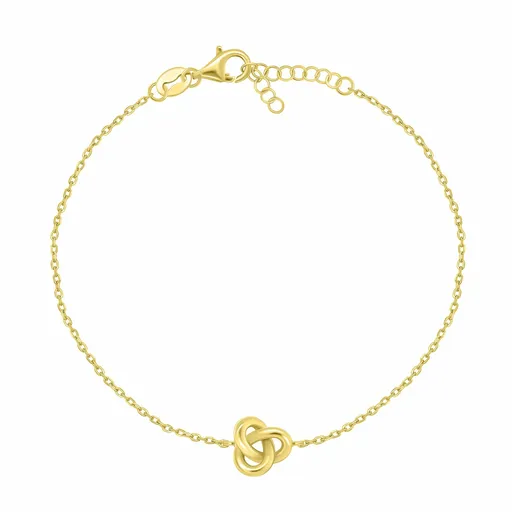 Brilio Silver Brățară rafinată placată cu aur pentru femei Triquetra BRC186Y