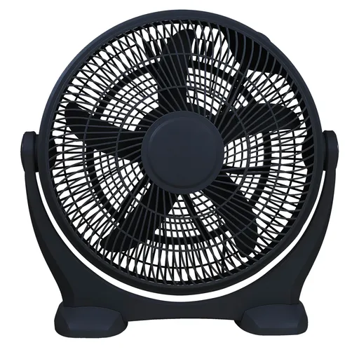 Ventilator Elite EHFB-1332, 60W, 35 cm, 3 viteze, 5 pale, Oscilatie, Inclinare reglabila, Negru