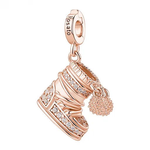 Rosato Pandantiv placat cu aur Moon Boot cu zircon transparent Storie RZ259