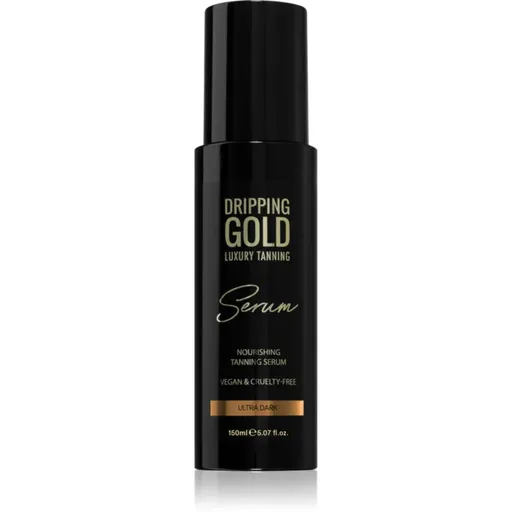 Dripping Gold Luxury Tanning Serum produs bronzare corp si fata culoare Ultra Dark 150 ml