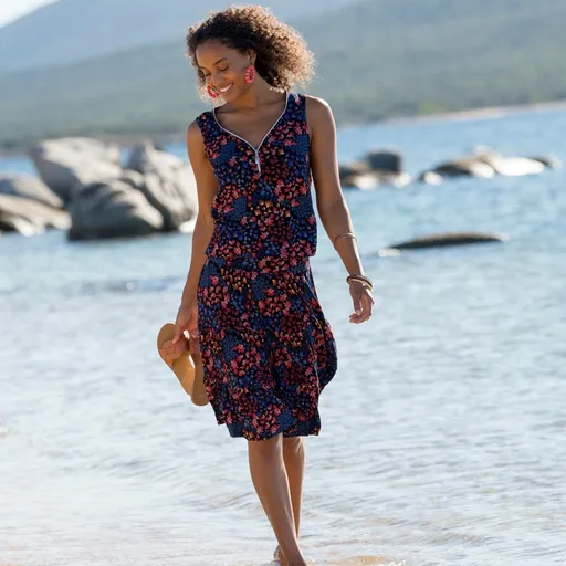 Fustă cu volane imprimate