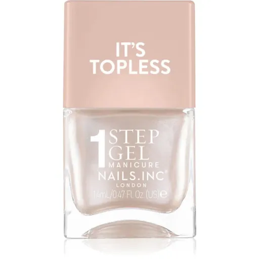 Nails Inc. It’s Topless lac de unghii sub forma de gel pentru un efect de lunga durata culoare Simone 14 ml