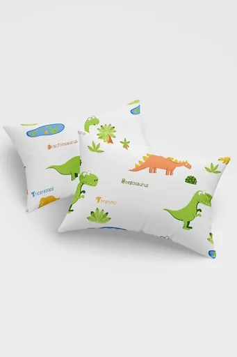 Set 2 fete de perna, L'essentiel Maison, Dinolar, 65% bumbac/35% poliester, Alb