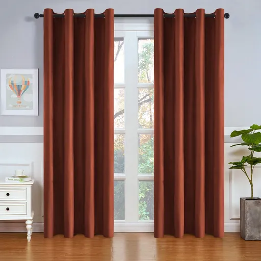 Draperie Blackout 4Home Manila cărămidă, 150 x 250 cm, portocaliu